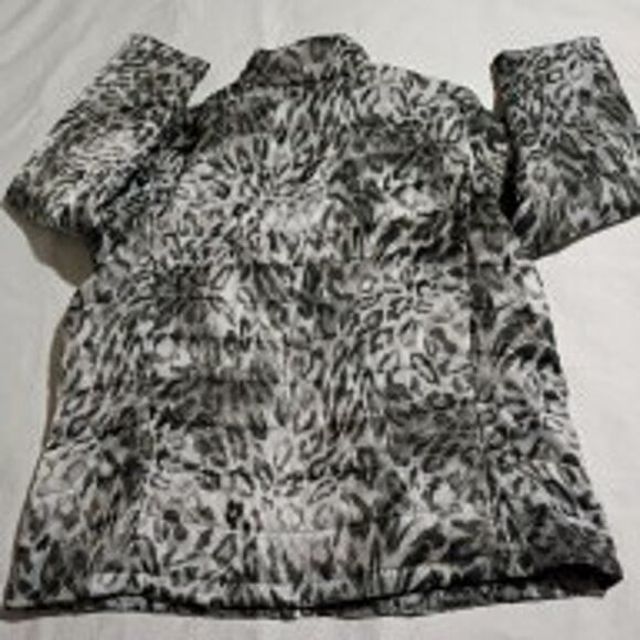 Animal Print 16W Packable Puffer Jacket Alfred Dunner Plus Size Friendly - Picture 4 of 9